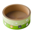 Large round cat scratch board with deep pit texture in 45cm and 50cm sizes