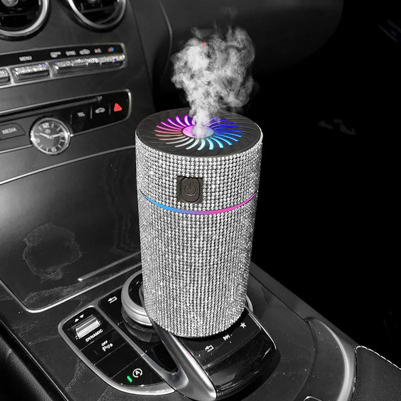 Car mounted air purification humidifier in various colours with USB power connection