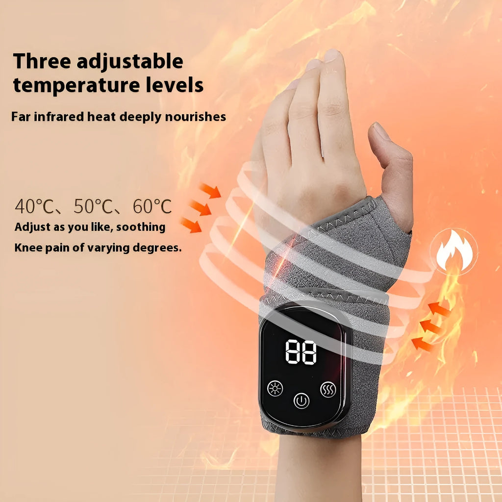 Rechargeable hand massage instrument with cloth construction and Type-C charging port