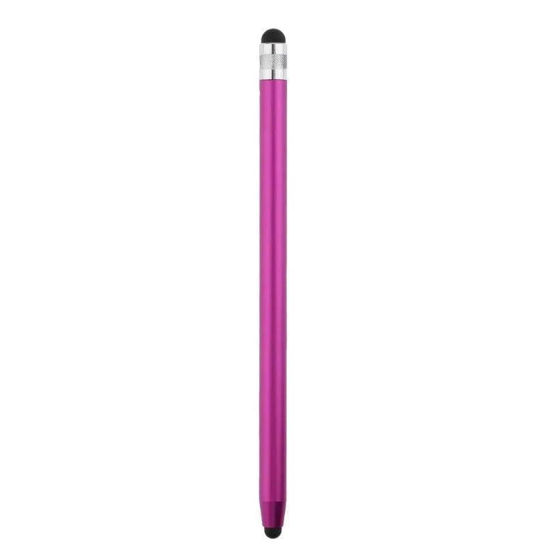 WK128 metal capacitive stylus with dual rubber tips for phone and tablet touchscreens