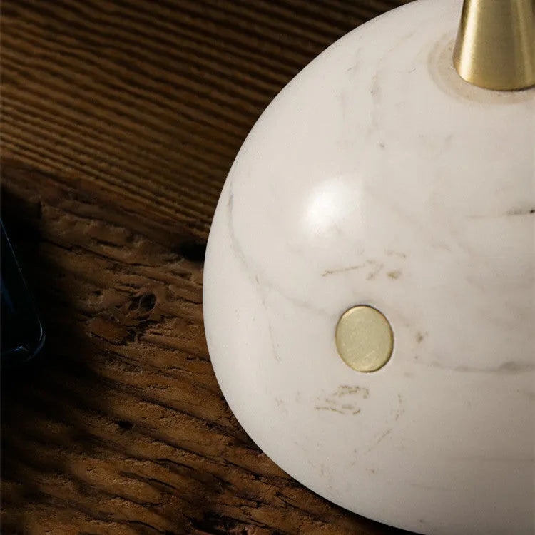LED desk lamp with glass lampshade and touch switch dimming control