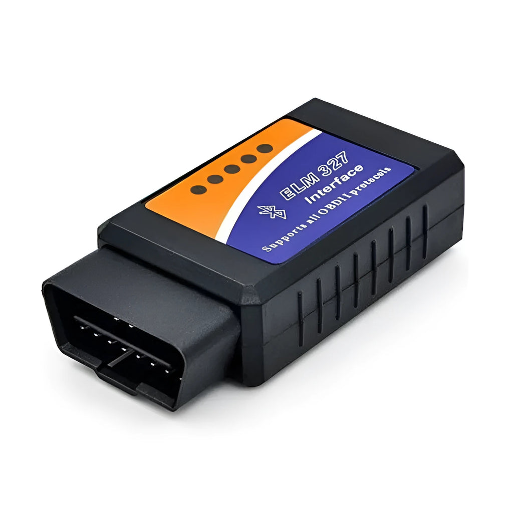 Bluetooth OBD2 auto fault detector with ELM327 chipset for vehicle diagnostics