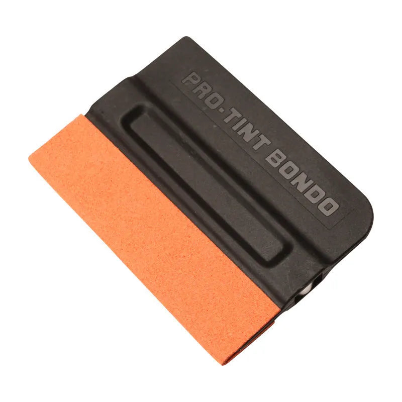Car film scraper tool with ABS plastic handle and a choice of deerskin or wool scraping surface