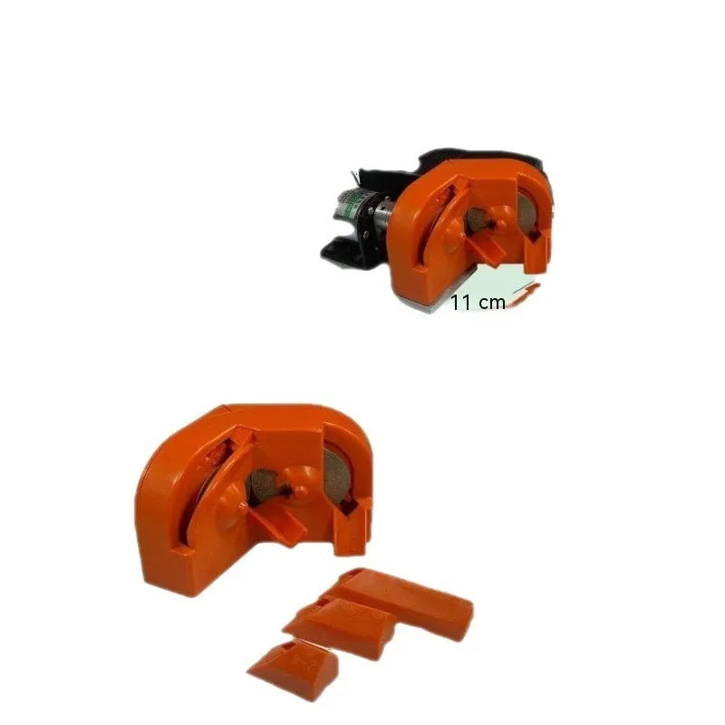 Portable electric grinding drill tool with orange and black sander sets