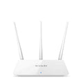 White dual-band wireless router providing 2.4GHz and 5GHz Wi-Fi connectivity