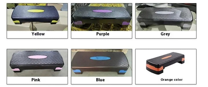 Fit Step aerobics platform in chosen colour, showing 68cm length, 28cm width and 15cm step height.