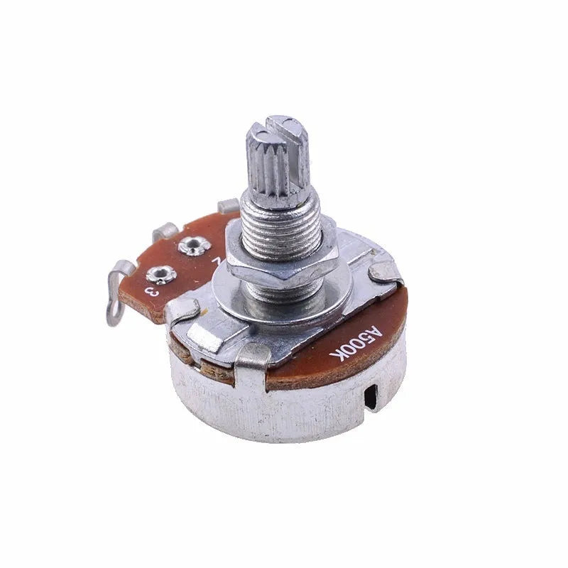 Metal electric guitar potentiometer knob with resistance value markings