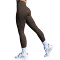 Women's push up booty leggings in solid color camouflage pattern for gym and yoga