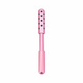 Germanium particles roller massage instrument with purple stainless steel handle for facial care