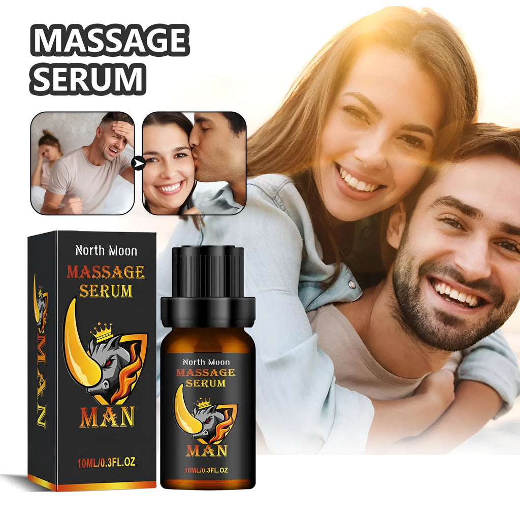 Men's 10ml essential oil bottle for external massage body care with mineral oil jojoba vitamin E formulation