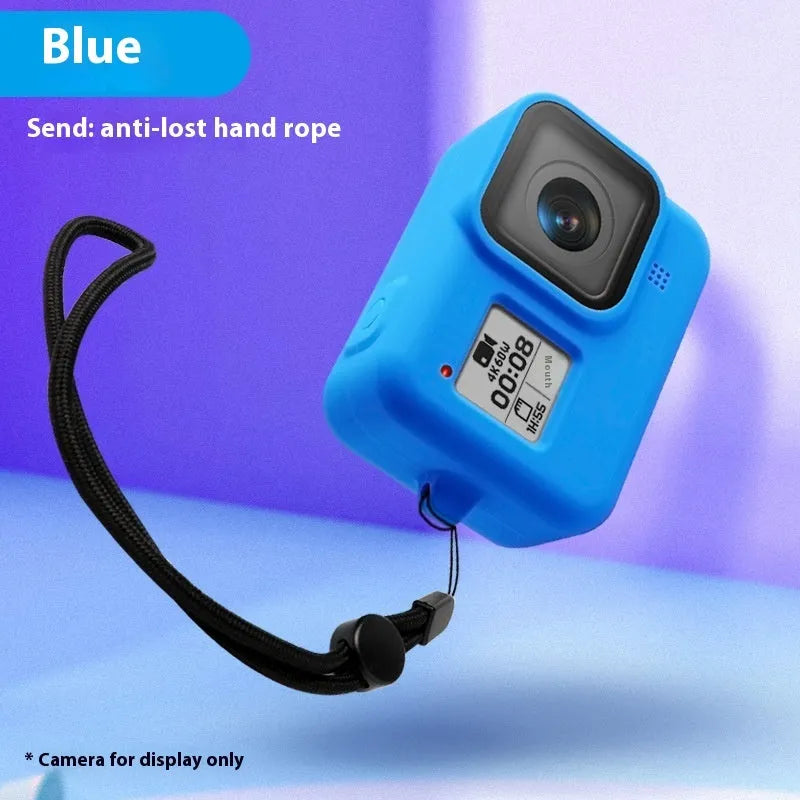 GoPro Hero8 Black protective sleeve and carrying strap accessory kit in blue colour