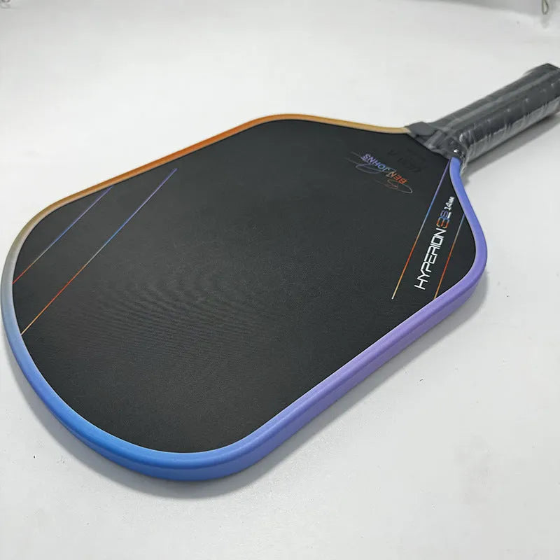 Multicolour T700 carbon fibre pickleball racket with honeycomb core construction