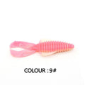 PVC fishing soft bait lure in 8cm and 12cm sizes with multiple colour options for anglers