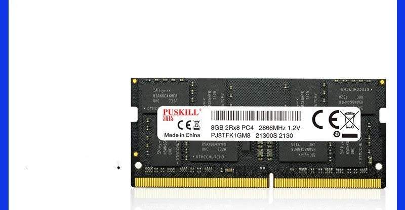 DDR4 notebook memory bar module showing 260-pin SODIMM connector and component layout