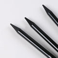 Set of 6 graphite and 3 carbonized drawing pencils on suction card packaging with wooden shell
