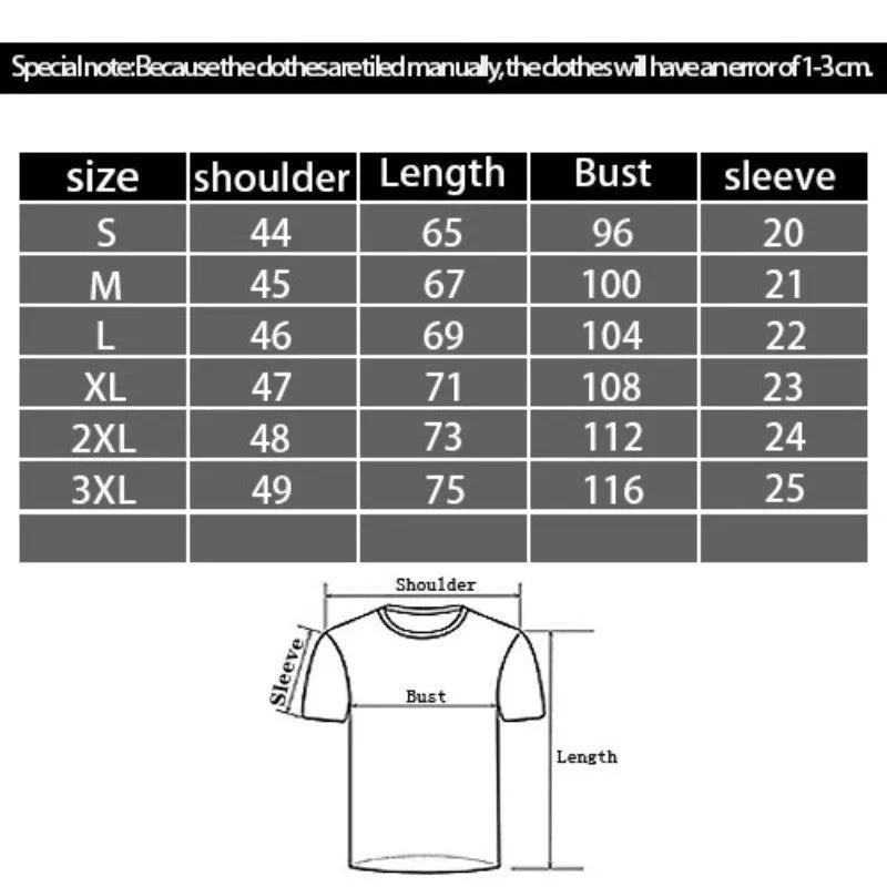 Men's black loose fit T-shirt with a 3D digital printed cartoon design on the front.