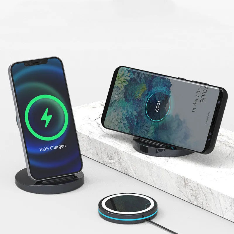 Magnetic 3-in-1 folding wireless charging stand for Apple MagSafe devices