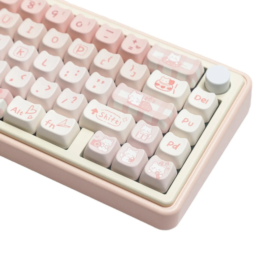 Full set of PBT sublimation printed key caps for mechanical keyboards with over 98 keys