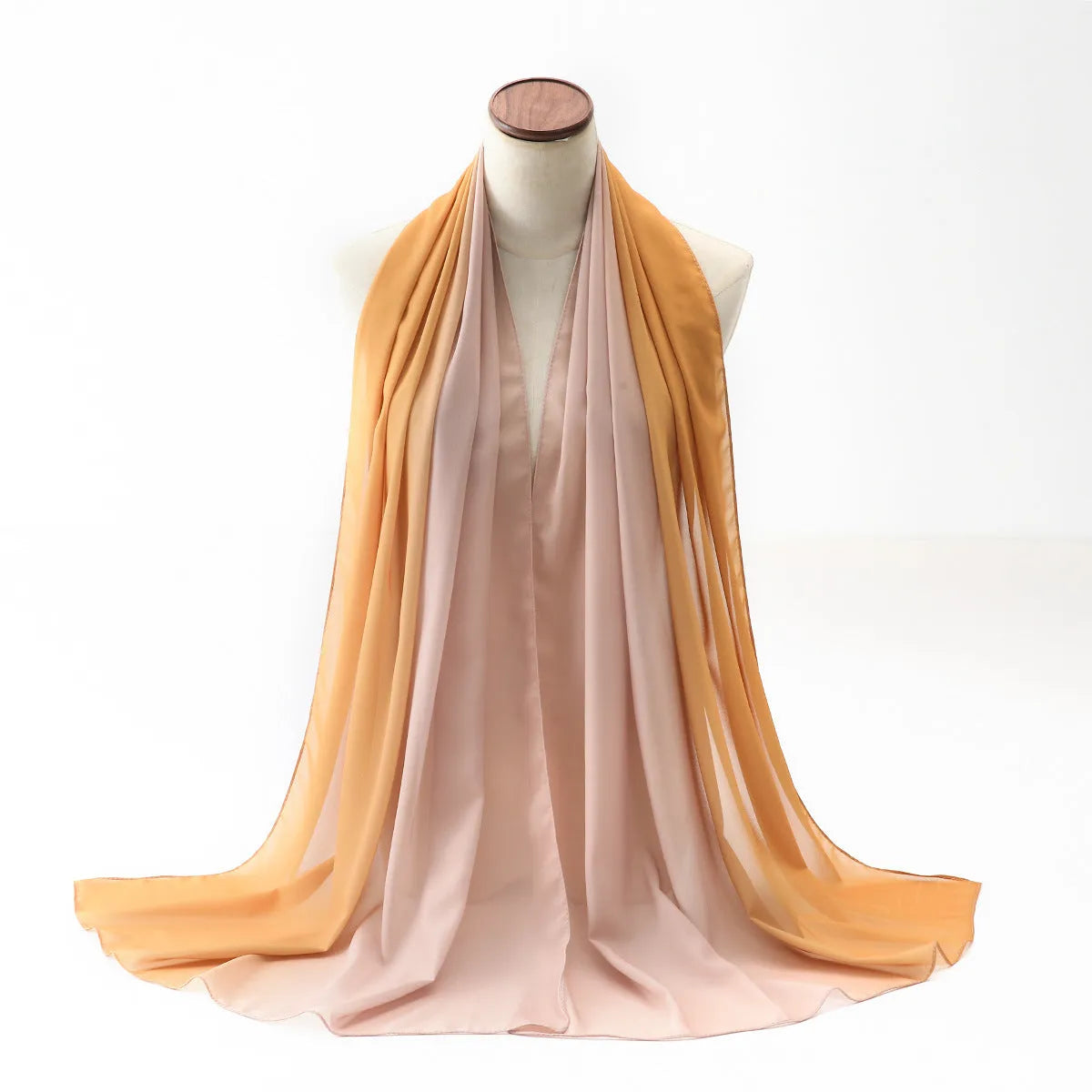 Women's bubble towel texture summer scarf in polyester chiffon showing colour options and 175cm length