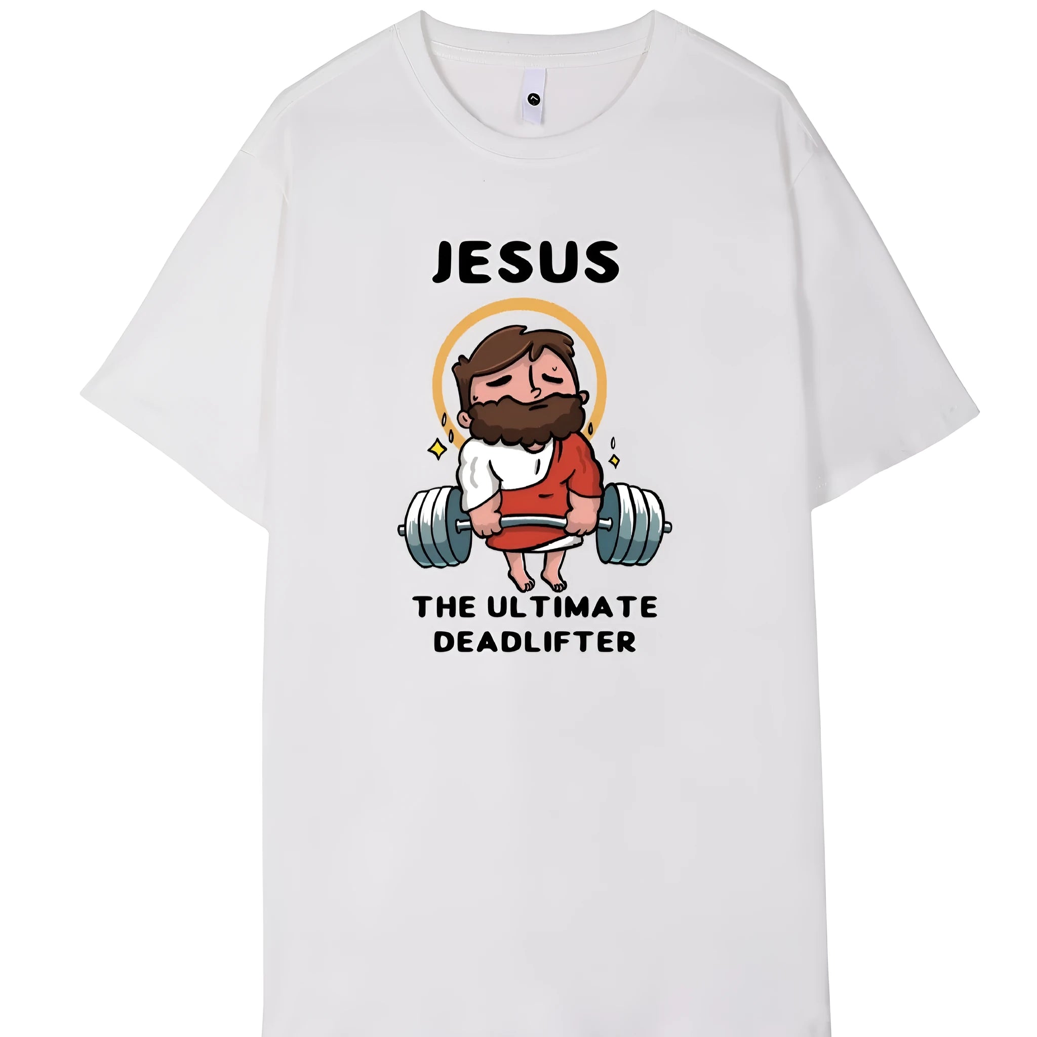 Custom pure cotton short sleeve T-shirt for summer, shown in one of seven colour options including apricot, black, and matcha green.