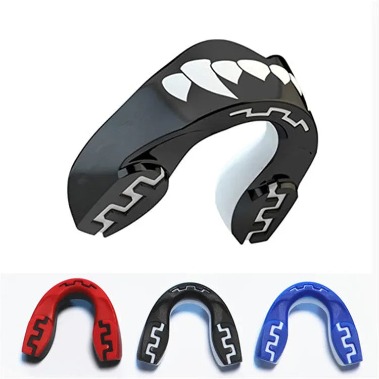 Adult boxing mouthguard with printed teeth design for Sanda and Taekwondo