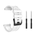 Jiaming 26mm silicone watch strap with stainless steel watch-button in multiple colour options