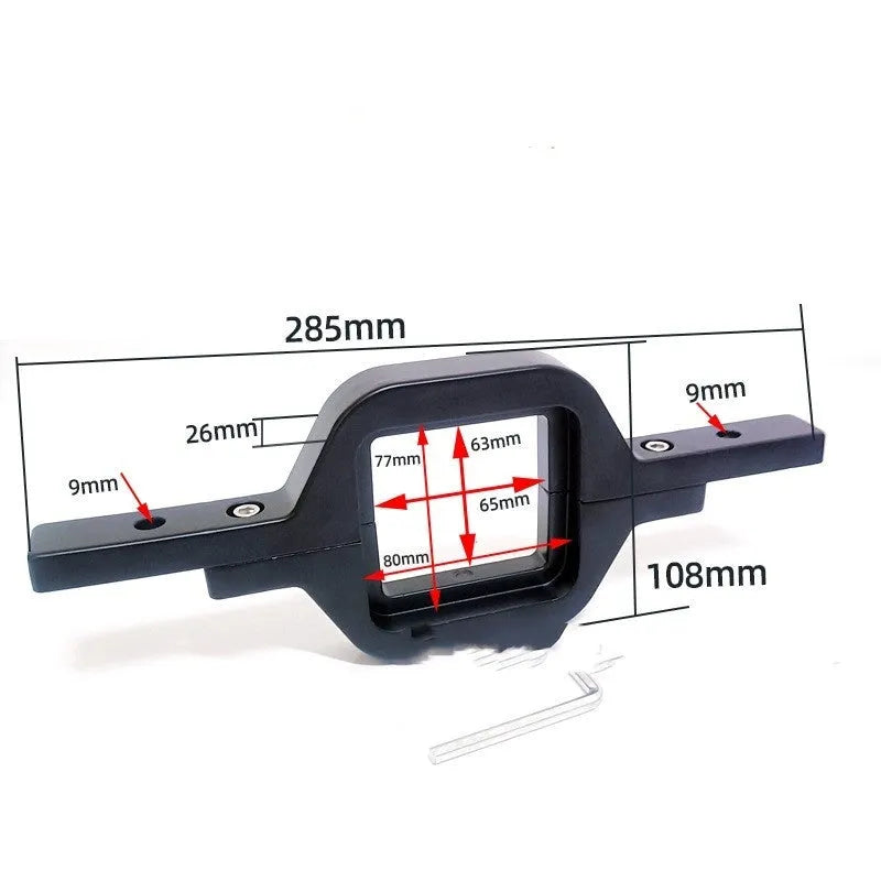 Black aluminium alloy LED reversing light bracket for Jeep Wrangler vehicles