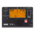 TM-60 digital metronome tuner in black or white plastic shell.