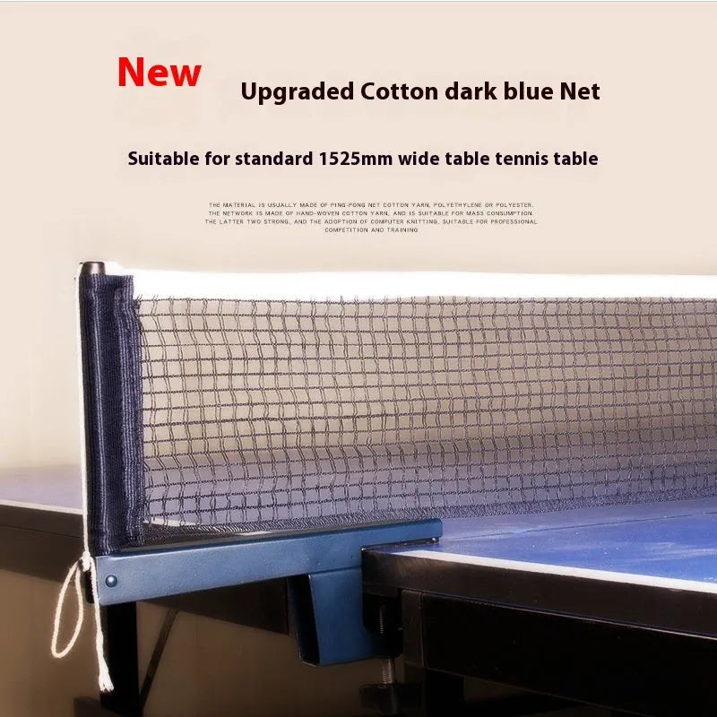 Table tennis post with universal large clip and thickened open grid frame for indoor tables