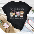 Black loose fit cotton t-shirt with round neck and short sleeves for men and women