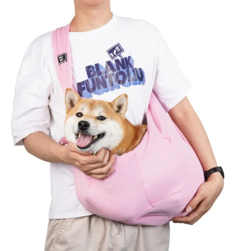 Large foldable cat-themed messenger backpack in multiple colours, showing adjustable strap and multiple pockets.