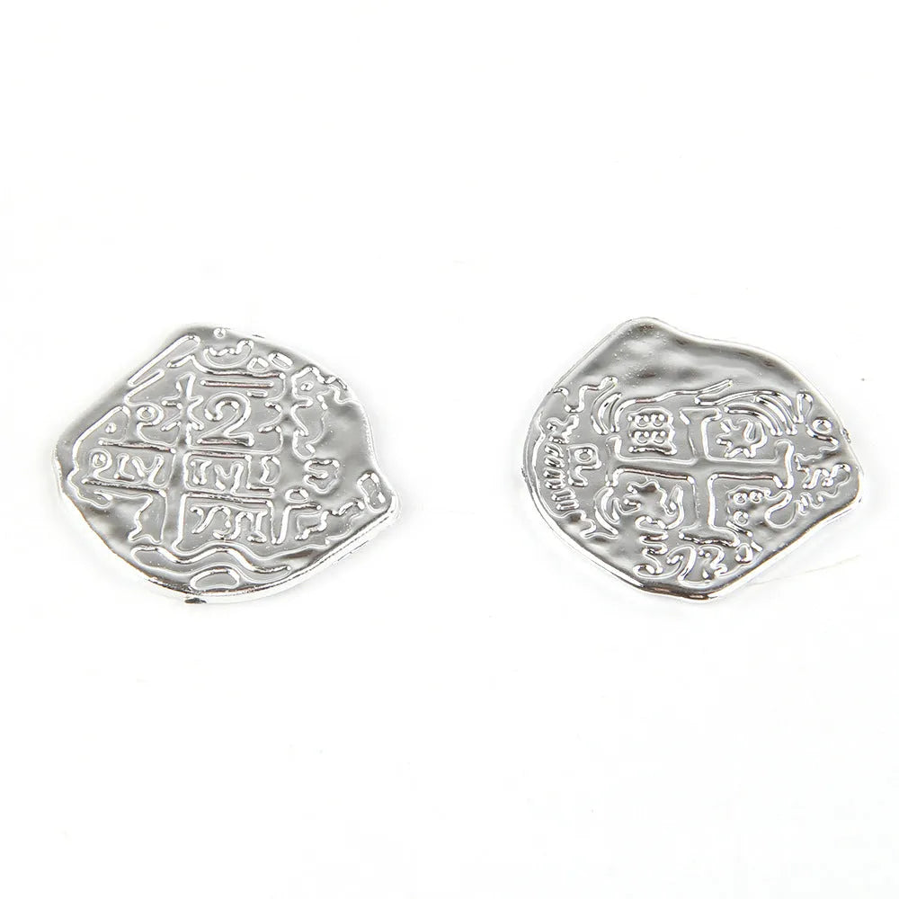 100 plastic replica Roman coins in bronze, gold, or silver electroplated finish for decorative or gaming use