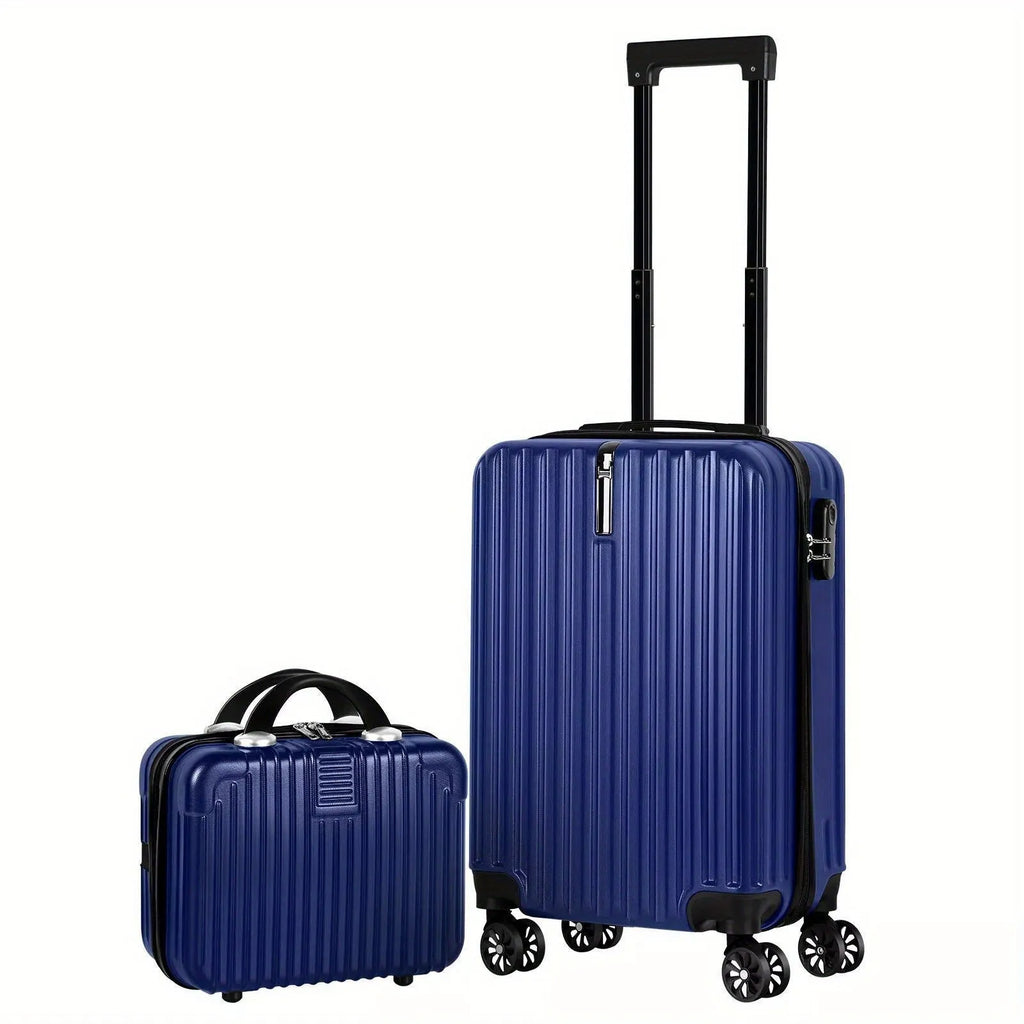 Aluminium alloy suitcase travel set with 14 inch and 20 inch trunks for male business travel