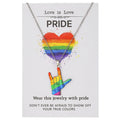 Stainless steel necklace and bracelet set with inspirational colour printing and friendship designs