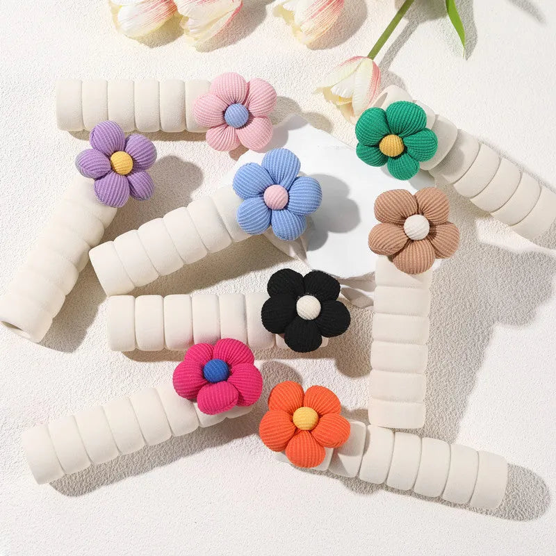 Round flower pattern door handle protective cover in multiple colour options