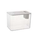 Medium plastic betta fish tank with cover in black or white colour options