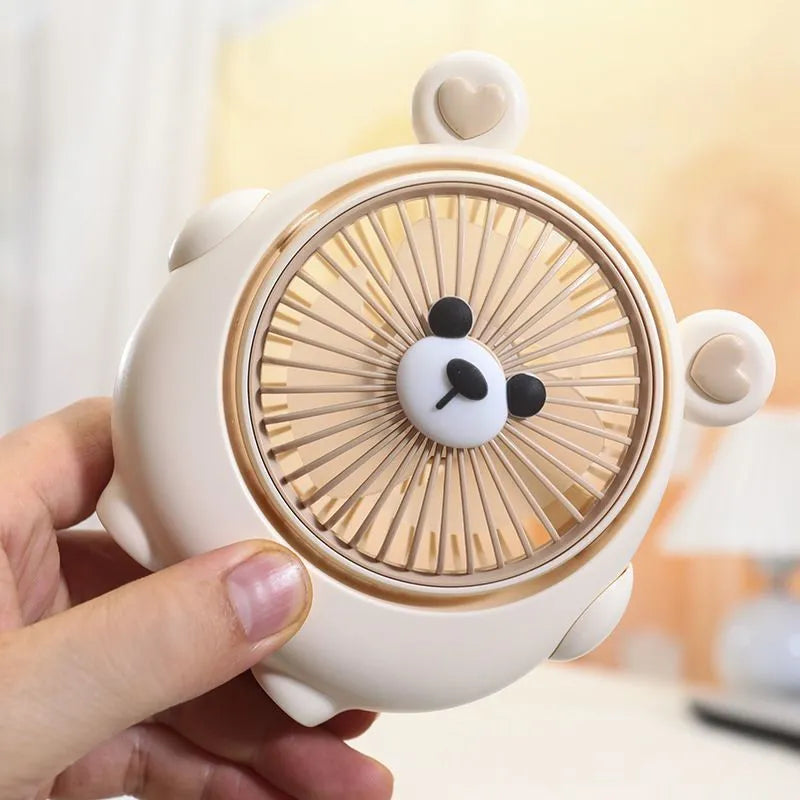 USB desktop electric fan with animal design in selected colour option for pet cooling