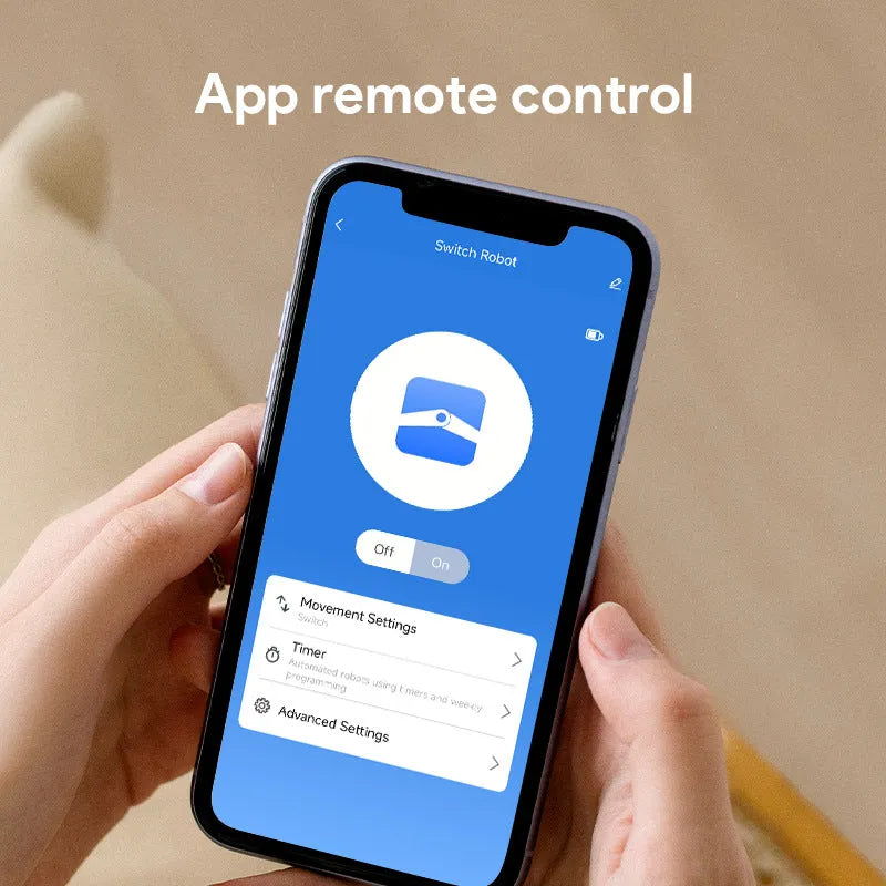 White Bluetooth rocker arm finger robot remote control with compact dimensions