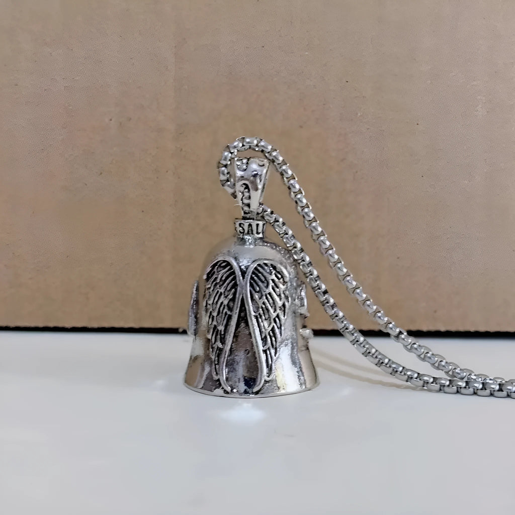 Vintage white angel wings feather keychain and necklace set with electroplated alloy construction