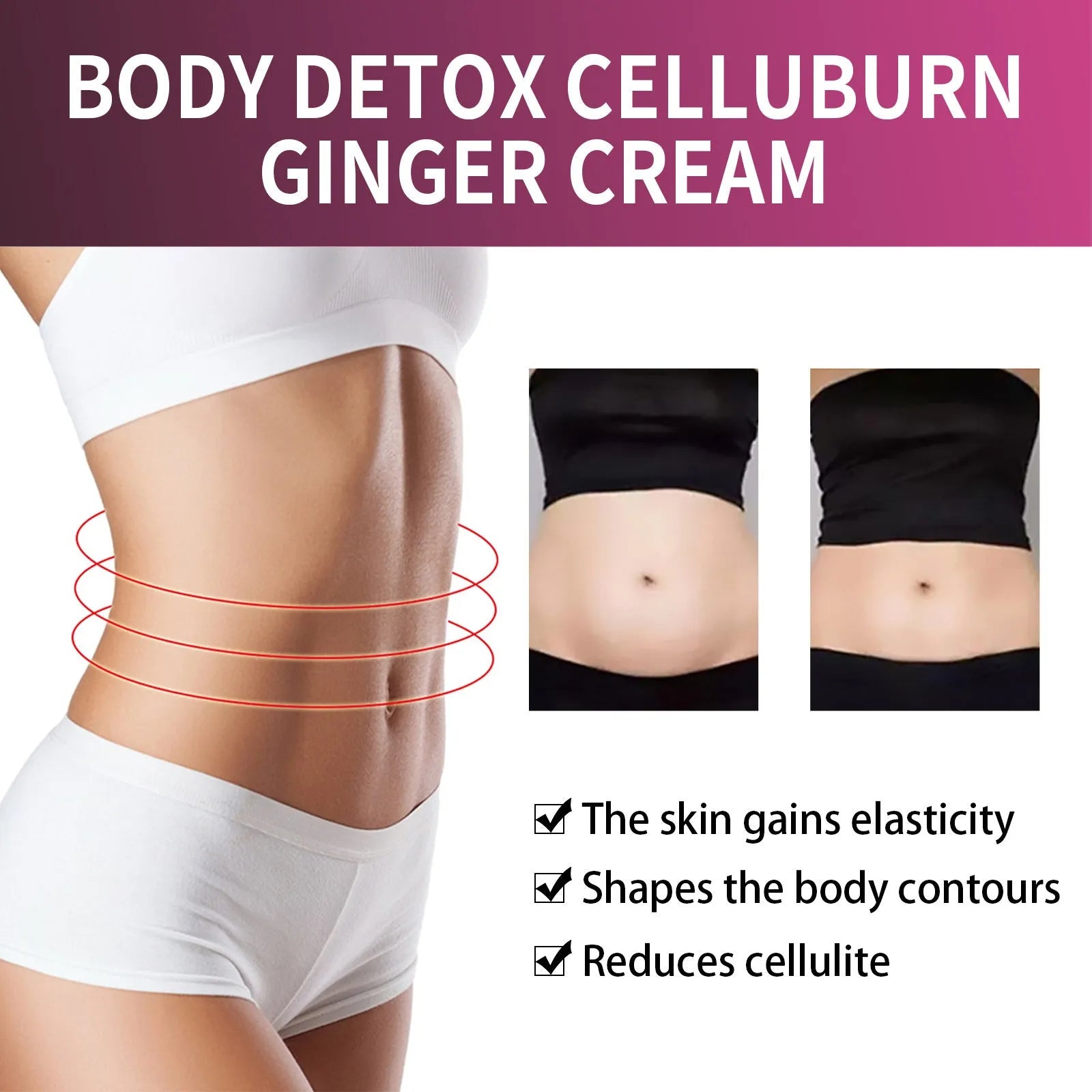 15g ginger body thigh slimming shaping tightening cream container