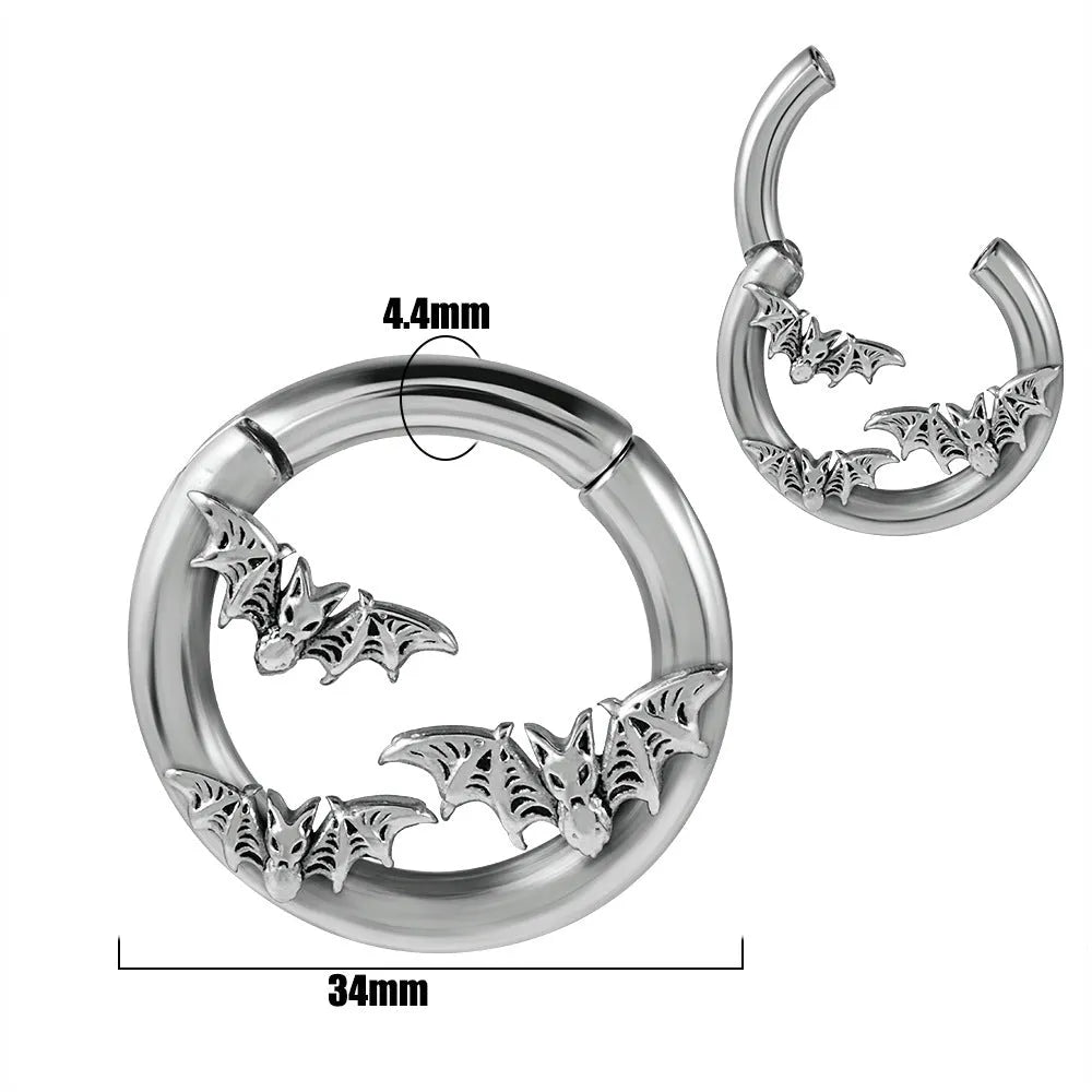 Fashion stainless steel totem pattern earrings showing electroplated colour options for OL style dressing