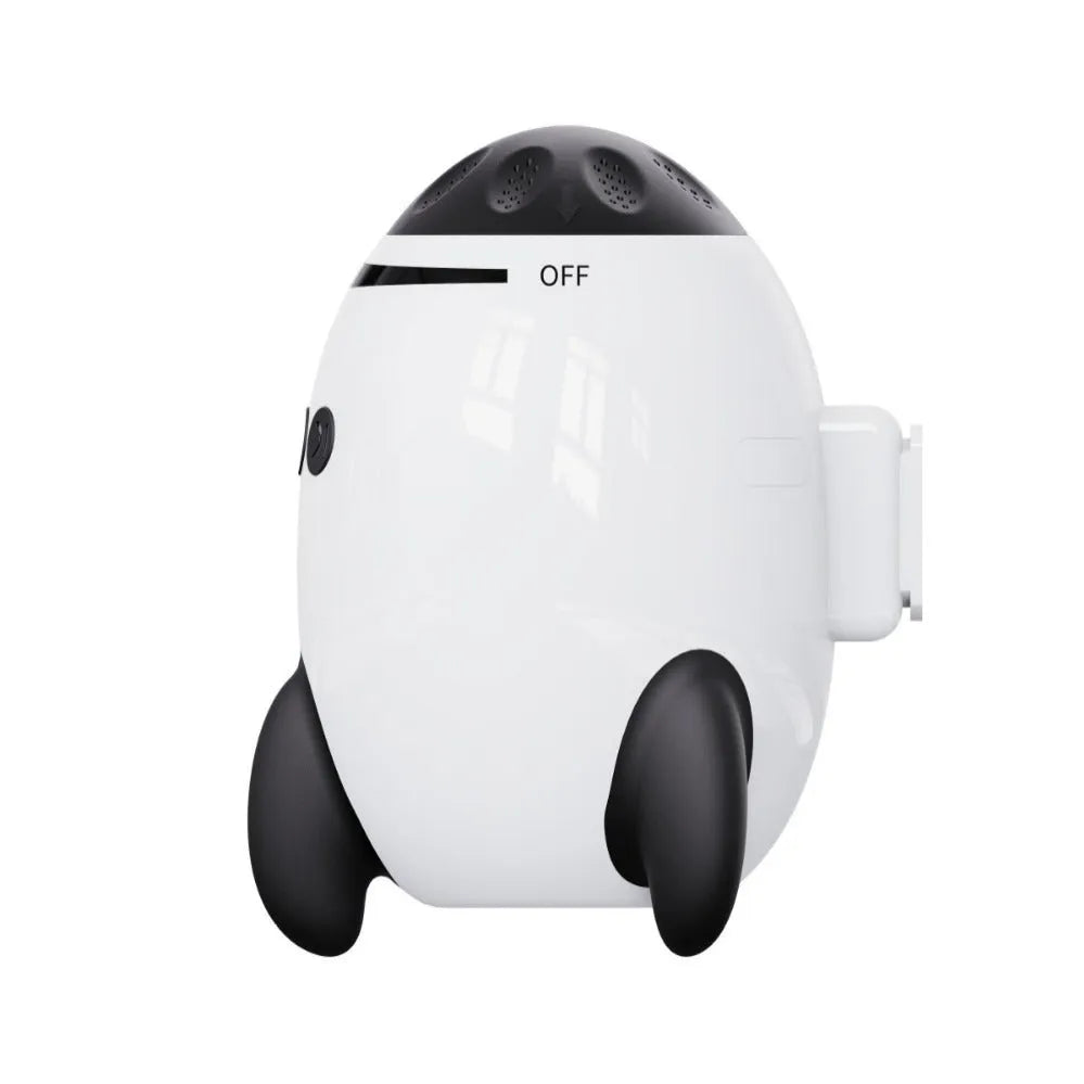 White ABS plastic baby stroller shaking device with automatic motion and Bluetooth connectivity