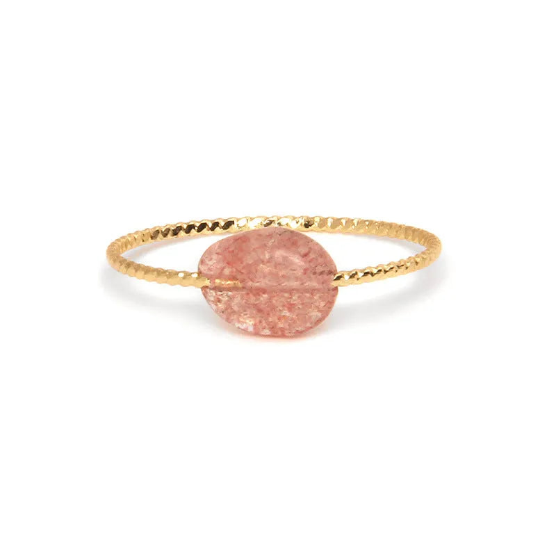 Geometric agate women's ring showing original design and natural stone texture