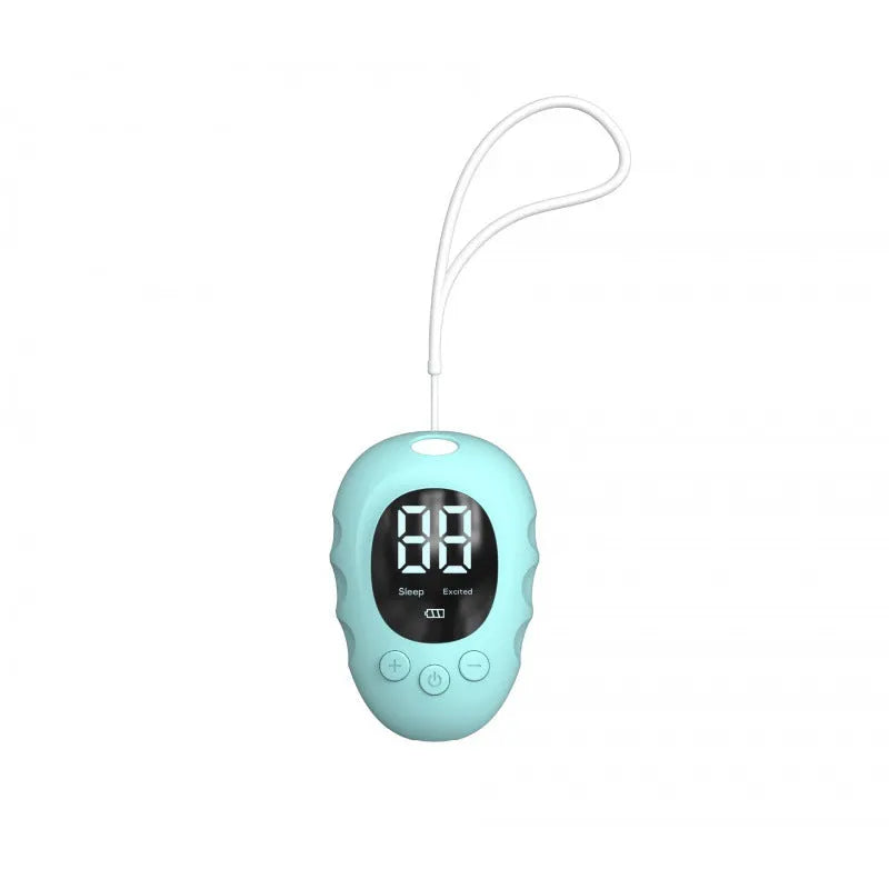 Rechargeable silicone sleep aid hand grip with remote control in three colour options