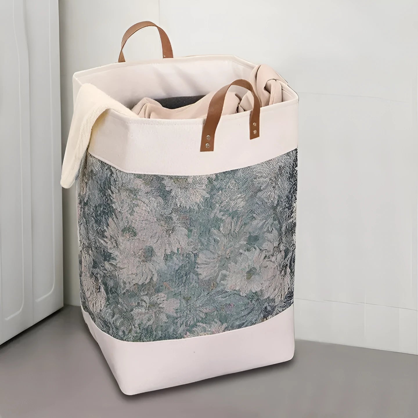 35x35x55cm fabric storage box in colourful bear design for clothing and home organisation