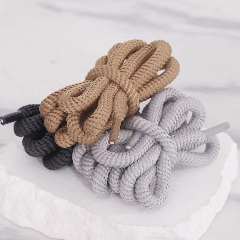 Oval shoelace adapter rope in multiple colours showing 1.0 width and length options for sneakers and sweatshirts.