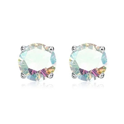 Double-headed zircon titanium alloy navel stud with internal thread in various colors