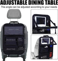 Black oxford cloth car seat organiser bag with hanging loops for storage
