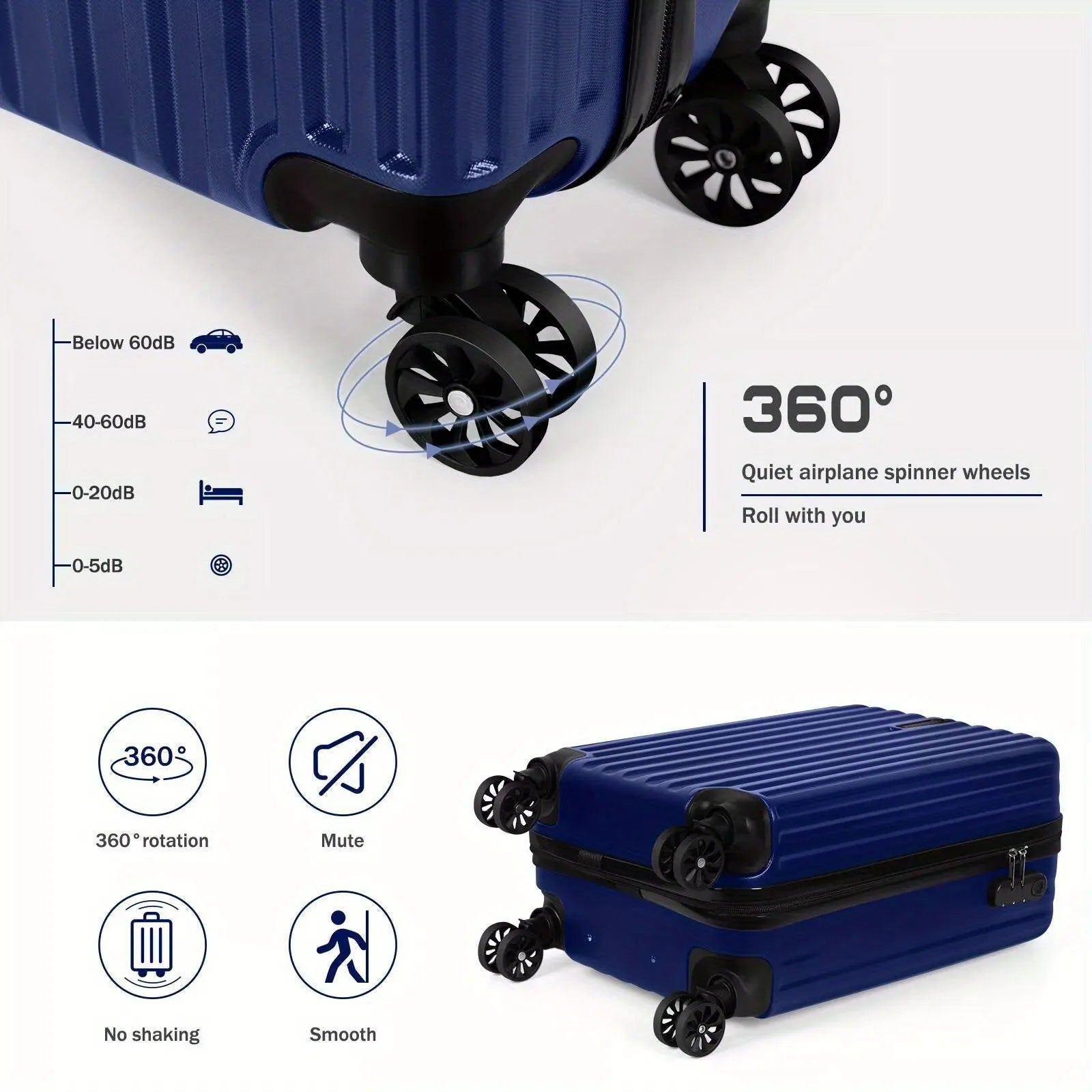 Aluminium alloy suitcase travel set with 14 inch and 20 inch trunks for male business travel