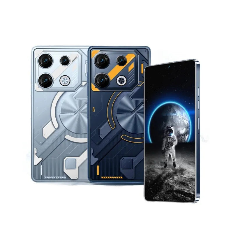 GT10 Pro Android smartphone in Blue or Silver with straight plate design and 4000mAh battery